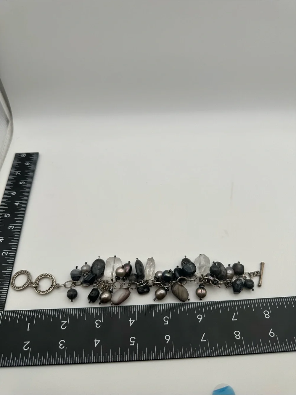 SILPADA 925 Sterling Silver/Hemetite  Cha/Cha Bracelet